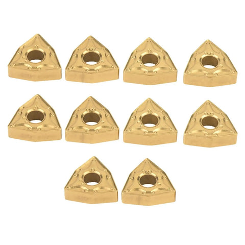10 Pieces WNMG 432 And WNMG0804 CNC Carbide Inserts Built Tough With High Density Coated Finish For Lathe Milling Tools