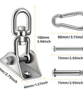 Heavy Duty Hammock Hanging Kit With 1000 Pound Capacity And 360 Degree Rotate Swing Hooks For Indoor Outdoor Use Real Easy Setup