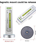 Adjustable Magnetic Camber Gauge Tool For Vehicle Suspension And Wheel Alignment showing size and magnetic mount