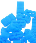 20 Pcs Rubber Drawer Track Stops With Silent Glide For Easy DIY Installation Blue Drawer End Stoppers