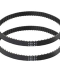 Industrial Timing Belt 150XL Series Three Eighths Inch Wide, 75 Teeth, Five Point Oh Eight Millimeter Pitch Rubber Closed Loop, Pack of 2