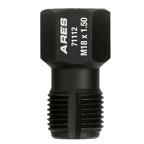 Rethread Oxygen Sensor Tool And Thread Chaser For Clean Damaged Oxygen Sensor Threads M18 By One Point Five Millimeter Spark Plug Threads With Three Eighths Hex Socket Or Three Eighths Drive Ratchet ARES 71112 front view
