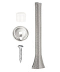12 Pack Spring Door Stopper With Rubber Bumpers And Screws For Bottom Of Door Wall Protection Built To Last Steel Nickel Finish