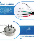 Pro Grade Load Cell Sensor Kit With Signal Transmitter Amplifier 0-200kg Capacity For Tension And Compression Testing Includes Display And Heavy Duty Industrial Weighing For Lab Or Shop wiring diagram and stress diagram