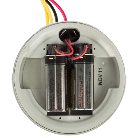 Node 100 Battery Operated Sprinkler Timer With Prewired Solenoid Waterproof Irrigation Controller battery compartment