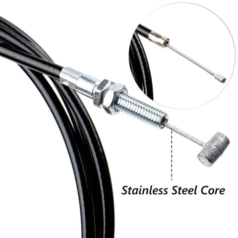 75 Inch Universal Throttle Cable Kit For 90Cc 110Cc 125Cc 150Cc Go Kart Mini Bikes Dirt Bikes Gas Scooters Buggy And Lawn Mower Heavy Duty Includes 1 Throttle Cable And 2 Tie Cables