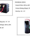 HVAC Hard Start Kit For 3 To 5 Ton AC Units Kickstart Your Air Conditioner With A High Performance Capacitor Kit shown with specs