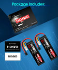 Package contents of 4S LiPo Battery 6500mAh 120C RC Battery Pack With TR Plug For Maxx X Maxx RC Car Truck Buggy Crawler