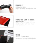 Flexible black Premium Solid Rubber Car Skirt Guard Strip For Tesla Cybertruck Crush Proof showing adhesive backing and thickness.