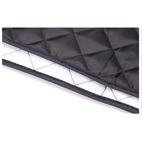 Close-up of quilted pattern on Universal Waterproof Coffee Maker Dust Cover With Anti Impact Cotton, Dual Pockets, Fits Most Dual Brew Machines Including Keurig K Duo, 12.6 By 12.2 By 14.2 Inches, Built Tough Keeps It Clean, Durable, Protective, Easy On And Off