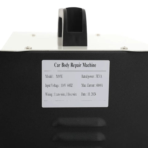 3KW Spot Weld Dent Repair Kit With 6 Welding Modes 110V Auto Body Dent Puller Machine label
