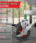 8 Inch Gate Wheel With Brake For Metal Tube Gates 600 Lb Capacity 360 Degree Swivel Heavy Duty Gate Caster Spring Loaded