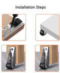 Installation of 4 Pack 1 Inch Low Profile Caster Wheels For Under Bed Storage And Furniture Mini Fixed Casters On Long Rigid Plate Galvanized Durable Rust Resistant Quiet Glide Floor Friendly Ideal For File Cabinets Drawers And Storage Chests