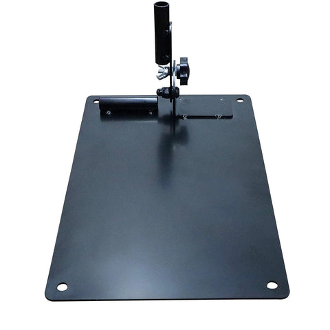 Durable Steel Golf Swing Plane Trainer Plate With Alignment Stick Holder, Portable Practice Aid, heavy-duty training equipment.