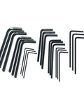 Mini Hex Key Set 21-Piece Imperial L Shape Allen Wrench Kit For Precision Fasteners, Black Oxide Rust-Resistant Finish