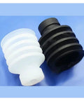 Top Rated 5 Pcs VP10~50 Series Vacuum Sucker Silicone Nozzle Set Precision Fit for Industrial Automation Parts, featuring clear and black silicone suction cups.