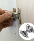 Two Pack Metal Cabinet Hinges With Soft Close Concealed Adjustable Folding Design for inward opening electrical cabinet doors
