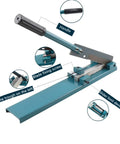 Wire Duct Cutter For Din Rail And PVC Trunking Manual Adjustable Cutting Tool With handle, slider, and blade fixing screw