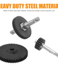 Metal RC Transmission Gear Set With Shaft And Motor Gear Upgrade for Axial SCX24 1 by 24 Crawler durable gearbox parts.