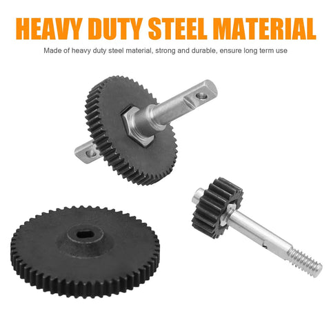 Metal RC Transmission Gear Set With Shaft And Motor Gear Upgrade for Axial SCX24 1 by 24 Crawler durable gearbox parts.