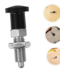 Heavy Duty Stainless Steel Indexing Plunger Pin Packs A Quick Reset Spring Knob for precise positioning in workshop tools.
