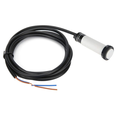 Inductive Proximity Switch 90-250VAC 8mm Sensing Distance With 3.9ft Power Cord, rugged ABS housing, industrial grade, compact design