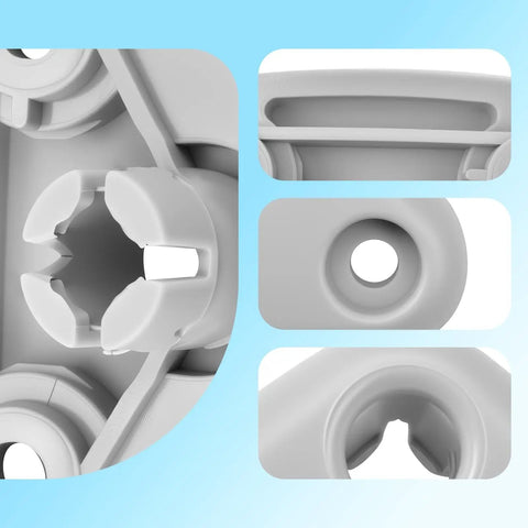 Close-up of Subaru Sun Visor Mount Clip Gray Driver Side Repair Bracket for Forester Impreza Crosstrek WRX STI detailing parts