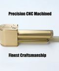 Brass Portable All In One Tool With Poker And Storage Tube CNC Machined Precision Multitool For DIYers Made In Hawaii Durable EDC Gear