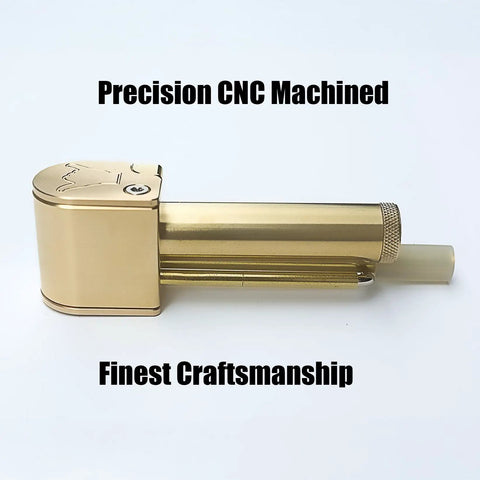 Brass Portable All In One Tool With Poker And Storage Tube CNC Machined Precision Multitool For DIYers Made In Hawaii Durable EDC Gear