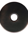 Extra Large 3.5 Inch Shower Escutcheon Plate In Oil Rubbed Bronze Universal Round Shower Arm Flange Cover shown front view