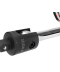 Heavy Duty 30 Inch Breaker Bar With 180 Degree Swivel Head For 1/2 Inch Drive, close-up of chrome vanadium steel construction
