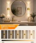 Modern Peel And Stick Wall Sconce Set Of Two Wireless Rechargeable Lamp With Magnetic Base For Smooth No Drill Install, golden LED design