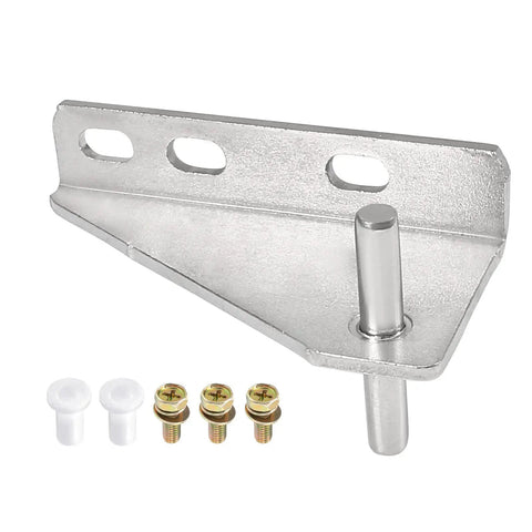 Stainless Steel Freezer Door Hinges Center Column With Left Shaft 0.28 Inch Diameter, Heavy Duty Refrigerator Hinge Set With Screws