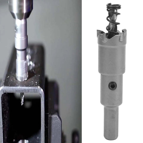 Premium Duo Pack 2 Inch Carbide Hole Saw Cutter Kit For Thick Metal Drilling Steel Iron Stainless Aluminum Plastic And Frp Plates Fast And Tough on steel tube
