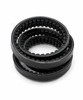 Beefy Drive Belt Replacement For Tiger Cat II 61 Inch Deck 71.5 Inch By 0.625 Inch Cogged V Belt Lawn Mower Deck Belt Compatible Heavy Duty Rubber With Industrial Fiber Cord Reinforcement For Long Lasting Performance, black cogged belt
