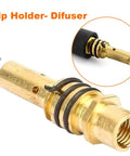 Mig Welding Gun Accessory Replacement Kit With 10 Tips 0.030 Inch, focus on copper difuser, Pro Grade Quality
