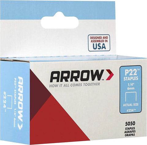 Box of No-Nonsense Pro-Grade Heavy Duty P22 Staples For Plier-Type Paper And Bag Staplers In Restaurants, Offices, And Classrooms 5050 Pack.