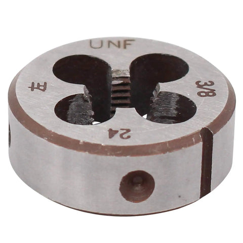 Left Hand Thread Tap And Die Set 3/8 24 UNF In High Speed Steel Die Close-Up