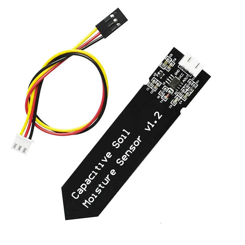 Capacitive Soil Moisture Sensor Module 3.3 To 5.5V With Cable For Arduino, Five Pack, Analog Output 0 To 3.0V, DIY use