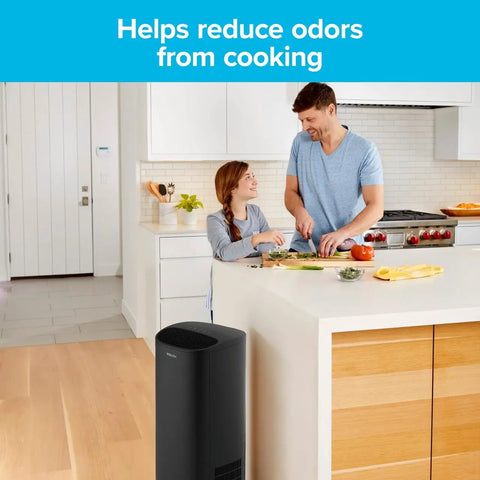 F2 Room Air Purifier Filter 2 Pack True HEPA in kitchen, reducing cooking odors, 13 x 8.2 inches, compatible with FAP-C02 C03 SC02 T03.