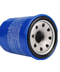 Honda Oil Filter 10 Pack For GX610 GX620 GX630 GX660 GX670 GX690 Engines Replacement Parts 15400-PLM-A01 blue filter side view