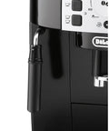 Legit Super Automatic Espresso And Latte Machine With Slick Rapid Cappuccino Frother and stainless steel details in matte black.