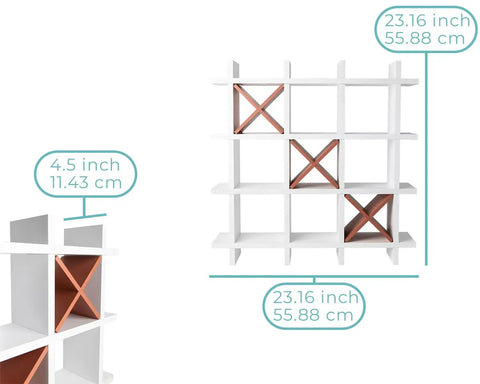 Rustic Tic Tac Toe Toilet Paper Holder And Farmhouse Bath Shelf Distressed White Storage dimensions shown