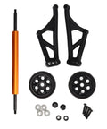 RC Wheelie Bar Kit For ZD Racing MX 07 4WD 1/7 Scale RC Truck With Double Wheel Stability Upgrade - components displayed