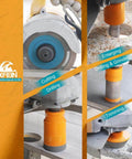 EXFEIN diamond tile hole saw kit, 12pcs, orange and gray tools with diamond blades for tile cutting and drilling.
