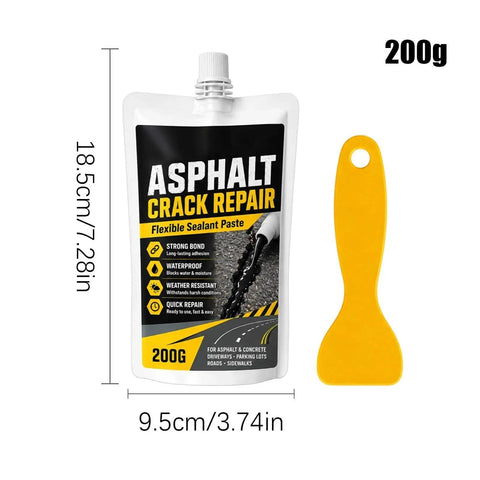 Heavy Duty Concrete Crack Filler Zero Hassle Quick Dry Sealer For Driveways And Patios Waterproof High Elasticity Patch Repair Kit with application tool.