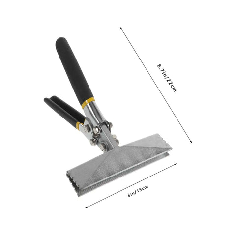 Manual Hand Seamers Tool For Flattening And Bending Metal Sheets And Keels, showing 6in span with ergonomic handles and locking mechanism