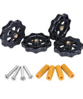 40mm Hand Twist Leveling Nut Kit Set Of Four For 3D Printers With Bed Spring Compressors And M4X40 Screws, shown with screws and springs