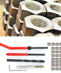 30-Piece Thread Repair Kit With Stainless Steel M6x1 Threaded Inserts, Twisted Drill, Tap And Wrench For Aluminum Auto Parts And Machinery