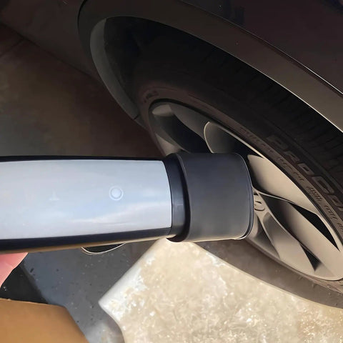 Kickin Dust And Grime Outta Your Setup With This Plush Waterproof Silicone Cover Fits Tesla Nacs Ports on EV charging cable.